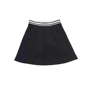 J. Crew Black Kids Skirt with Striped Waistband